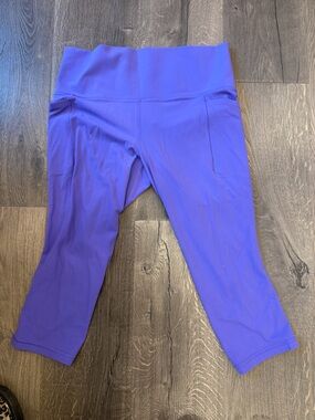 Athleta Purple Girls' Cropped Leggings